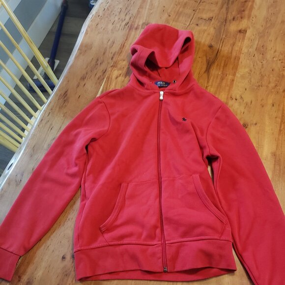 New Polo Ralph Lauren Red Hoodie - Picture 1 of 4